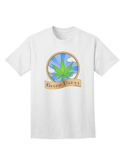 Green Party Symbol Adult T-Shirt-unisex t-shirt-TooLoud-White-Small-Davson Sales