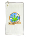 Green Party Symbol Micro Terry Gromet Golf Towel 11&#x22;x19-Golf Towel-TooLoud-White-Davson Sales