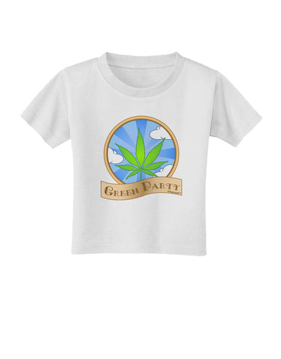 Green Party Symbol Toddler T-Shirt-Toddler T-Shirt-TooLoud-White-2T-Davson Sales