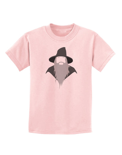 Grey Wizard Childrens T-Shirt-Childrens T-Shirt-TooLoud-PalePink-X-Small-Davson Sales