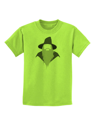 Grey Wizard Childrens T-Shirt-Childrens T-Shirt-TooLoud-Lime-Green-X-Small-Davson Sales