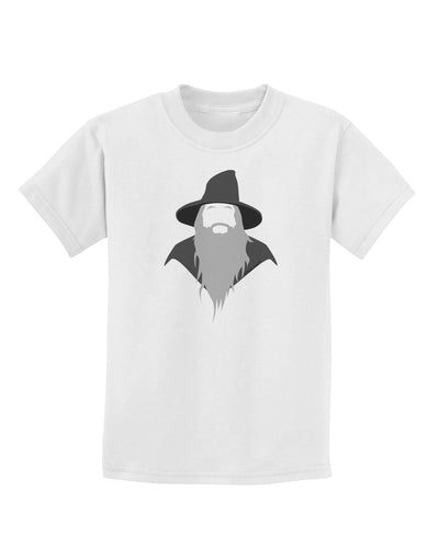 Grey Wizard Childrens T-Shirt-Childrens T-Shirt-TooLoud-White-X-Small-Davson Sales