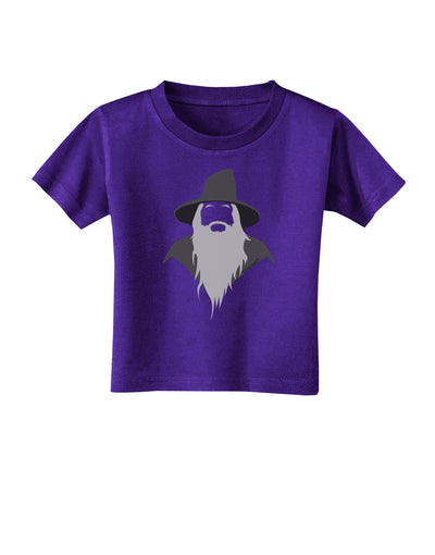 Grey Wizard Toddler T-Shirt Dark-Toddler T-Shirt-TooLoud-Purple-2T-Davson Sales