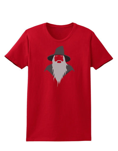 Grey Wizard Womens Dark T-Shirt-TooLoud-Red-X-Small-Davson Sales