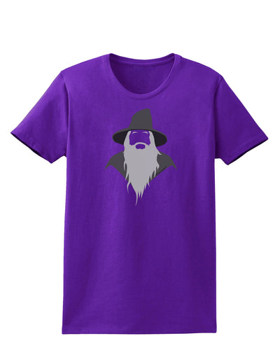 Grey Wizard Womens Dark T-Shirt-TooLoud-Purple-X-Small-Davson Sales