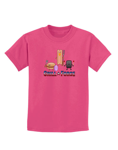 Grill Force Childrens T-Shirt-Childrens T-Shirt-TooLoud-Sangria-X-Small-Davson Sales