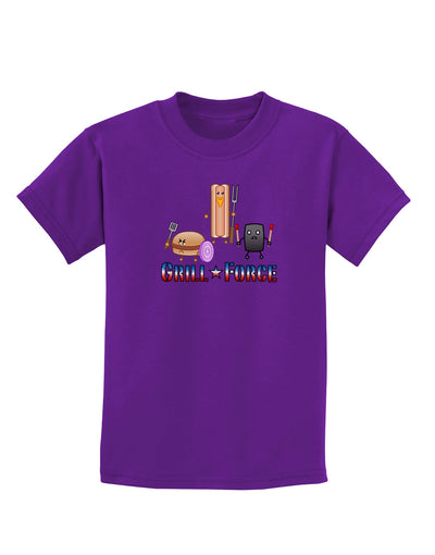 Grill Force Childrens T-Shirt-Childrens T-Shirt-TooLoud-Purple-X-Small-Davson Sales