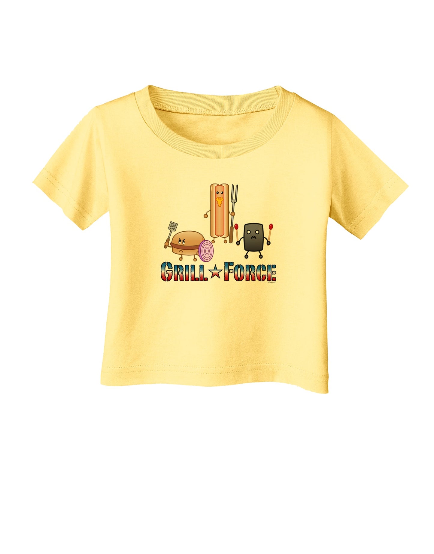 Grill Force Infant T-Shirt-Infant T-Shirt-TooLoud-Daffodil-Yellow-06-Months-Davson Sales