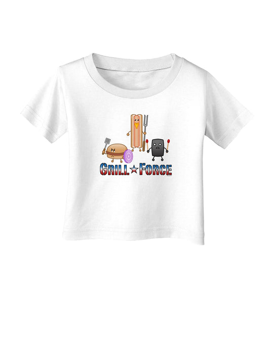 Grill Force Infant T-Shirt-Infant T-Shirt-TooLoud-White-06-Months-Davson Sales