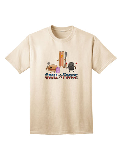 Grill Force Premium Adult T-Shirt-Mens T-shirts-TooLoud-Natural-Small-Davson Sales