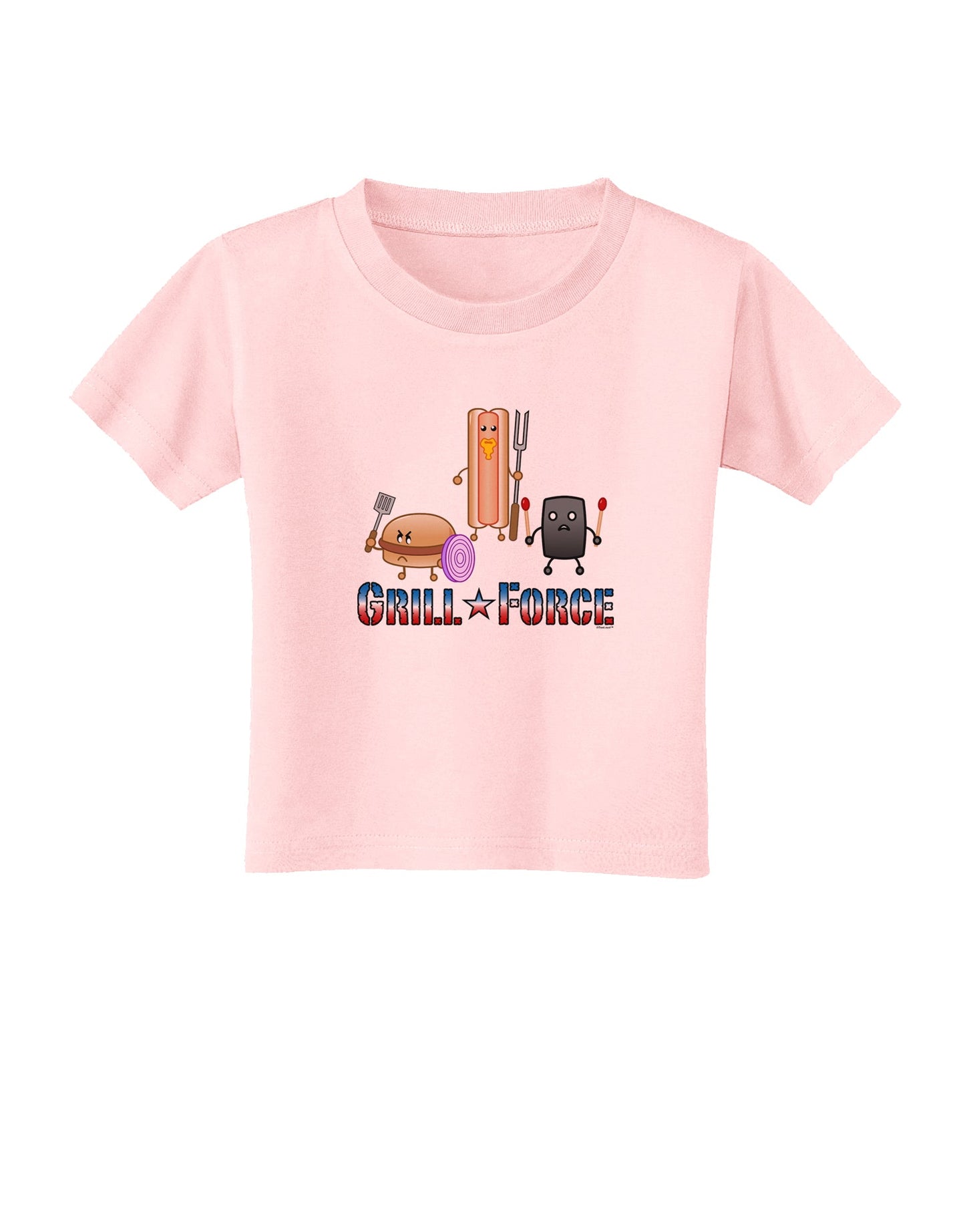 Grill Force Toddler T-Shirt-Toddler T-Shirt-TooLoud-Light-Pink-2T-Davson Sales