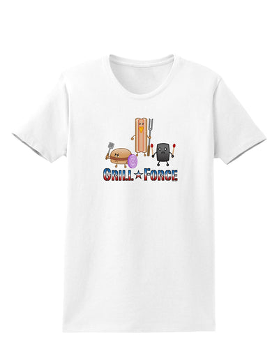 Grill Force Womens T-Shirt-Womens T-Shirt-TooLoud-White-X-Small-Davson Sales