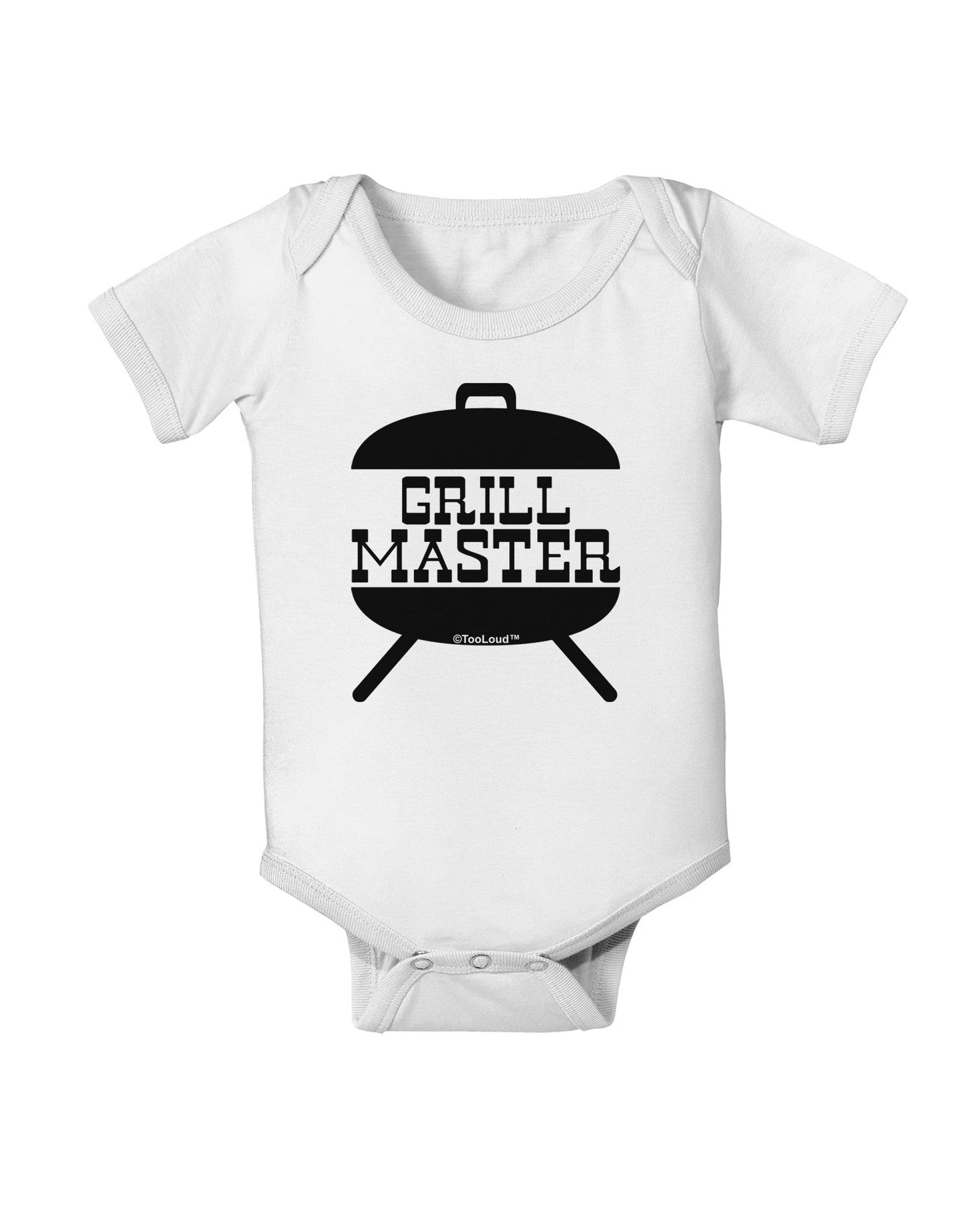 Grill Master Grill Design Baby Romper Bodysuit-Baby Romper-TooLoud-White-06-Months-Davson Sales