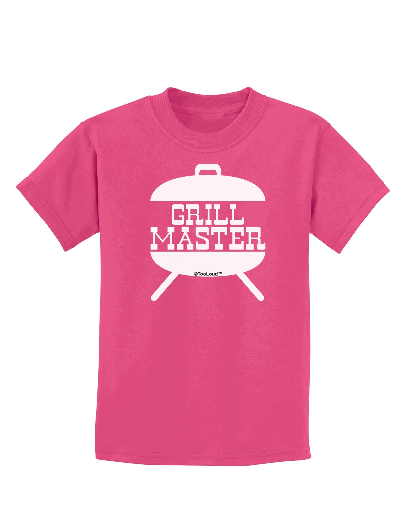 Grill Master Grill Design Childrens Dark T-Shirt-Childrens T-Shirt-TooLoud-Sangria-X-Small-Davson Sales