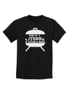 Grill Master Grill Design Childrens Dark T-Shirt-Childrens T-Shirt-TooLoud-Black-X-Small-Davson Sales