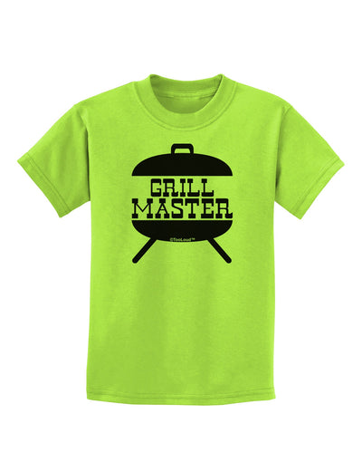 Grill Master Grill Design Childrens T-Shirt-Childrens T-Shirt-TooLoud-Lime-Green-X-Small-Davson Sales