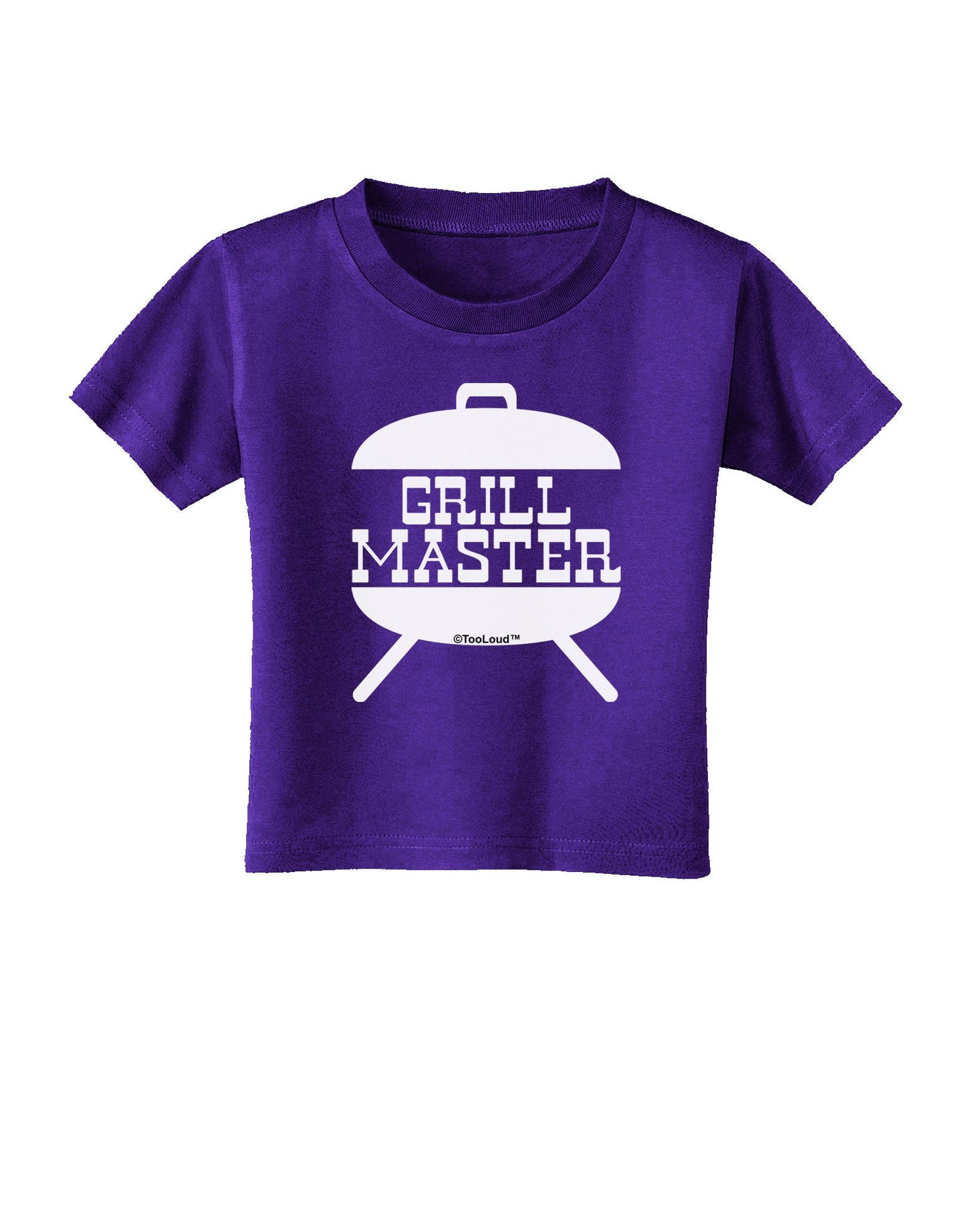Grill Master Grill Design Toddler T-Shirt Dark-Toddler T-Shirt-TooLoud-Purple-2T-Davson Sales