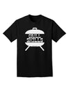 Grill Skills Grill Design Adult Dark T-Shirt by TooLoud-Mens T-Shirt-TooLoud-Black-Small-Davson Sales