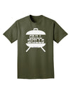 Grill Skills Grill Design Adult Dark T-Shirt by TooLoud-Mens T-Shirt-TooLoud-Military-Green-Small-Davson Sales