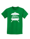 Grill Skills Grill Design Childrens Dark T-Shirt by TooLoud-Childrens T-Shirt-TooLoud-Kelly-Green-X-Small-Davson Sales