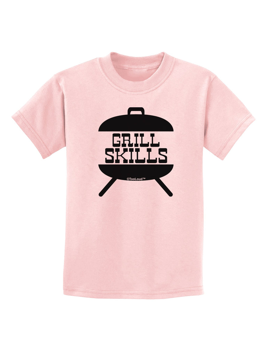 Grill Skills Grill Design Childrens T-Shirt by TooLoud-Childrens T-Shirt-TooLoud-White-X-Small-Davson Sales