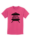 Grill Skills Grill Design Childrens T-Shirt by TooLoud-Childrens T-Shirt-TooLoud-Sangria-X-Small-Davson Sales