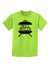 Grill Skills Grill Design Childrens T-Shirt by TooLoud-Childrens T-Shirt-TooLoud-Lime-Green-X-Small-Davson Sales