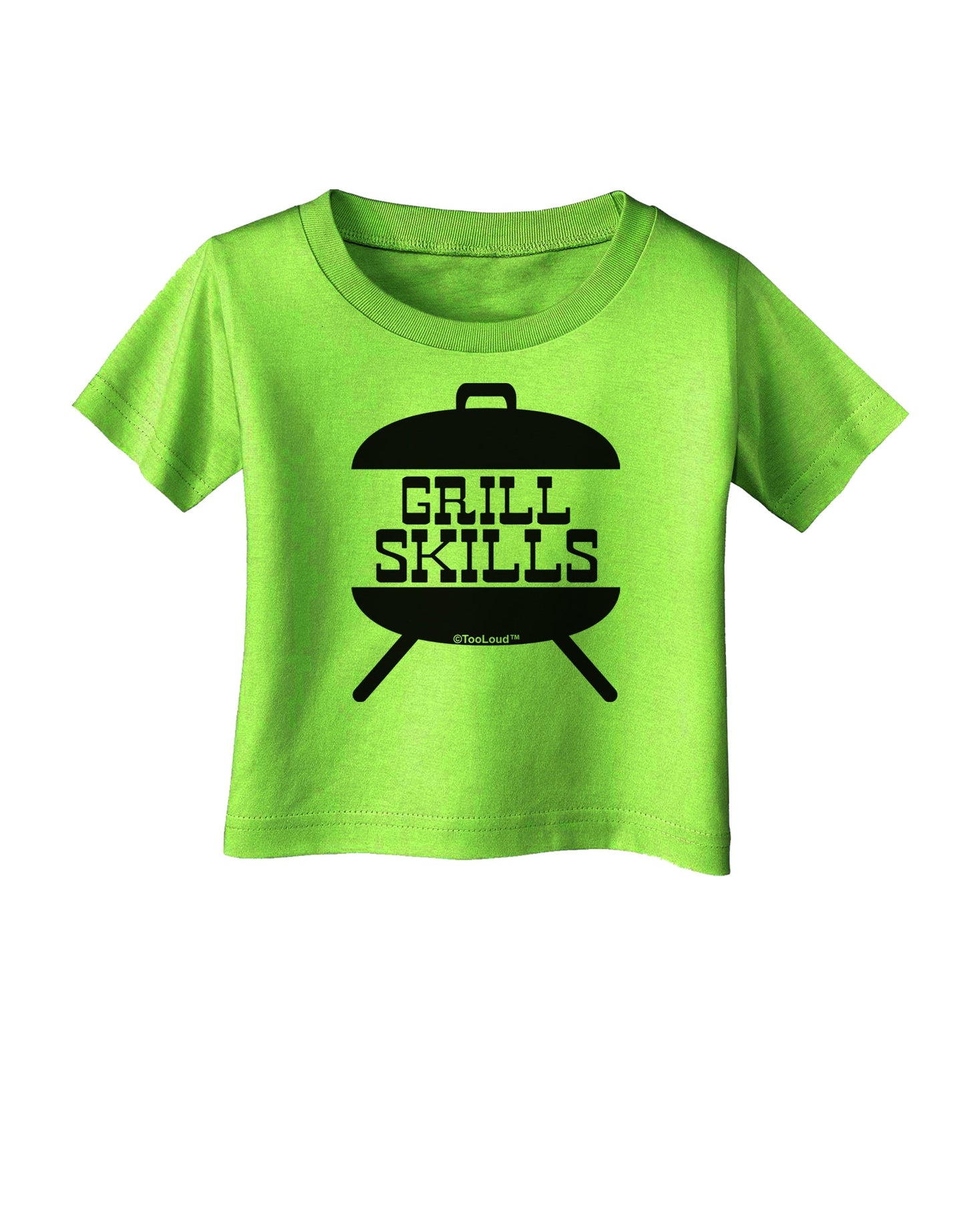 Grill Skills Grill Design Infant T-Shirt by TooLoud-Infant T-Shirt-TooLoud-Lime-Green-06-Months-Davson Sales