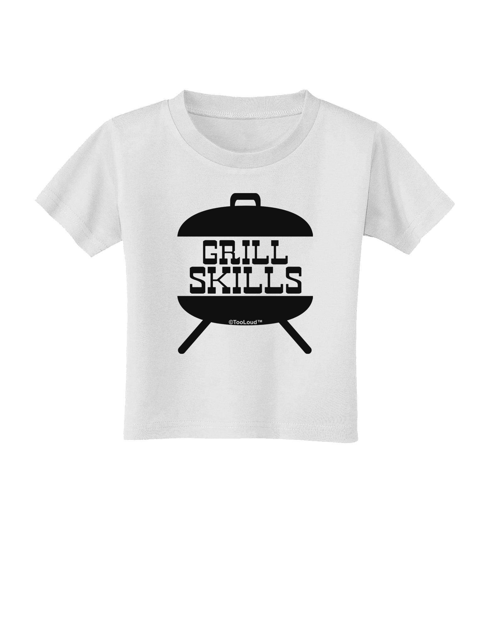 Grill Skills Grill Design Toddler T-Shirt by TooLoud-Toddler T-Shirt-TooLoud-White-2T-Davson Sales
