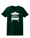 Grill Skills Grill Design Womens Dark T-Shirt by TooLoud-Womens T-Shirt-TooLoud-Forest-Green-Small-Davson Sales