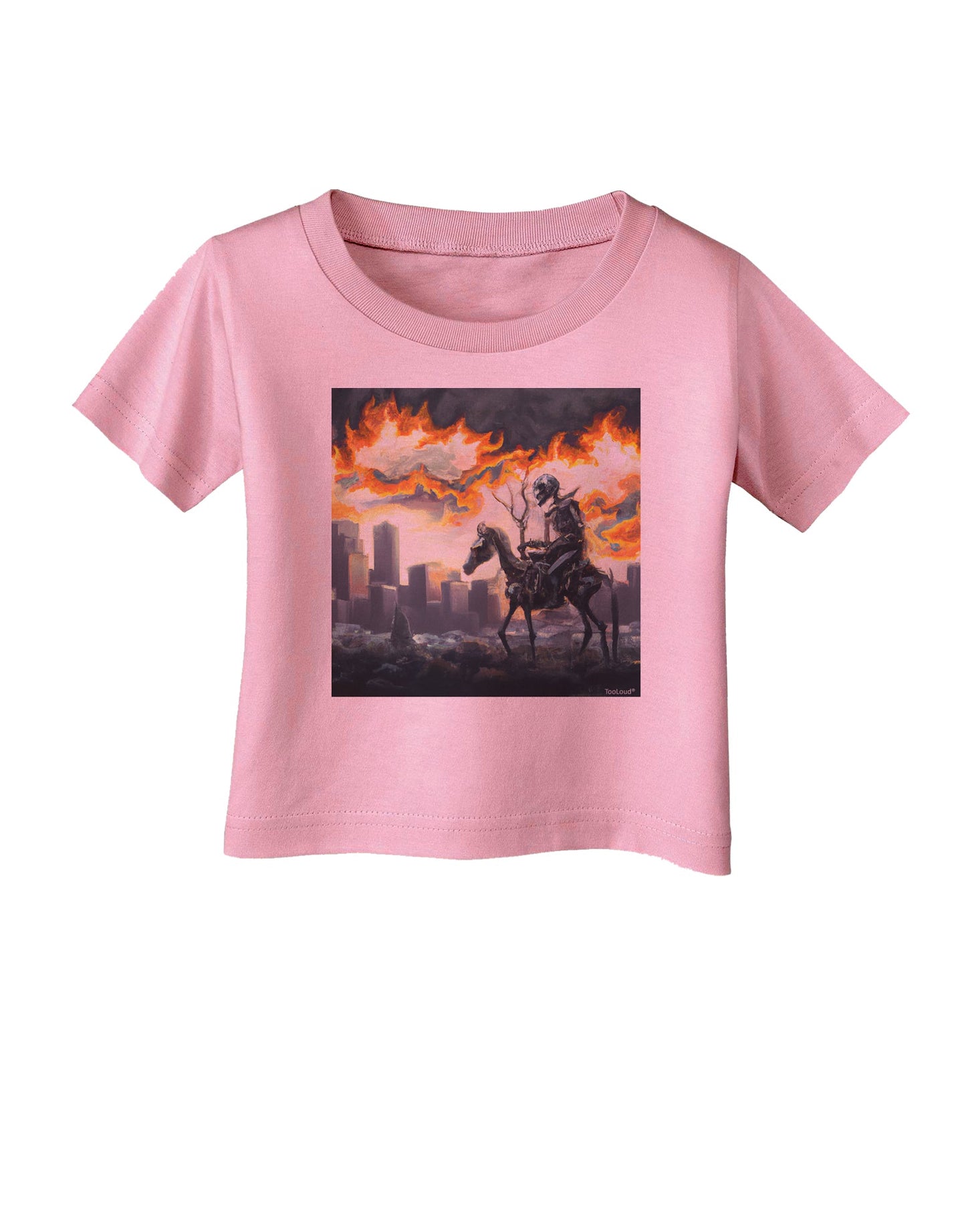 Grimm Reaper Halloween Design Infant T-Shirt-Infant-Tshirts-TooLoud-Candy-Pink-06-Months-Davson Sales