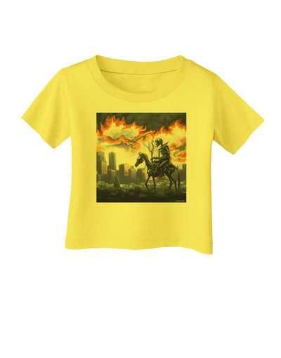Grimm Reaper Halloween Design Infant T-Shirt-Infant-Tshirts-TooLoud-Yellow-06-Months-Davson Sales