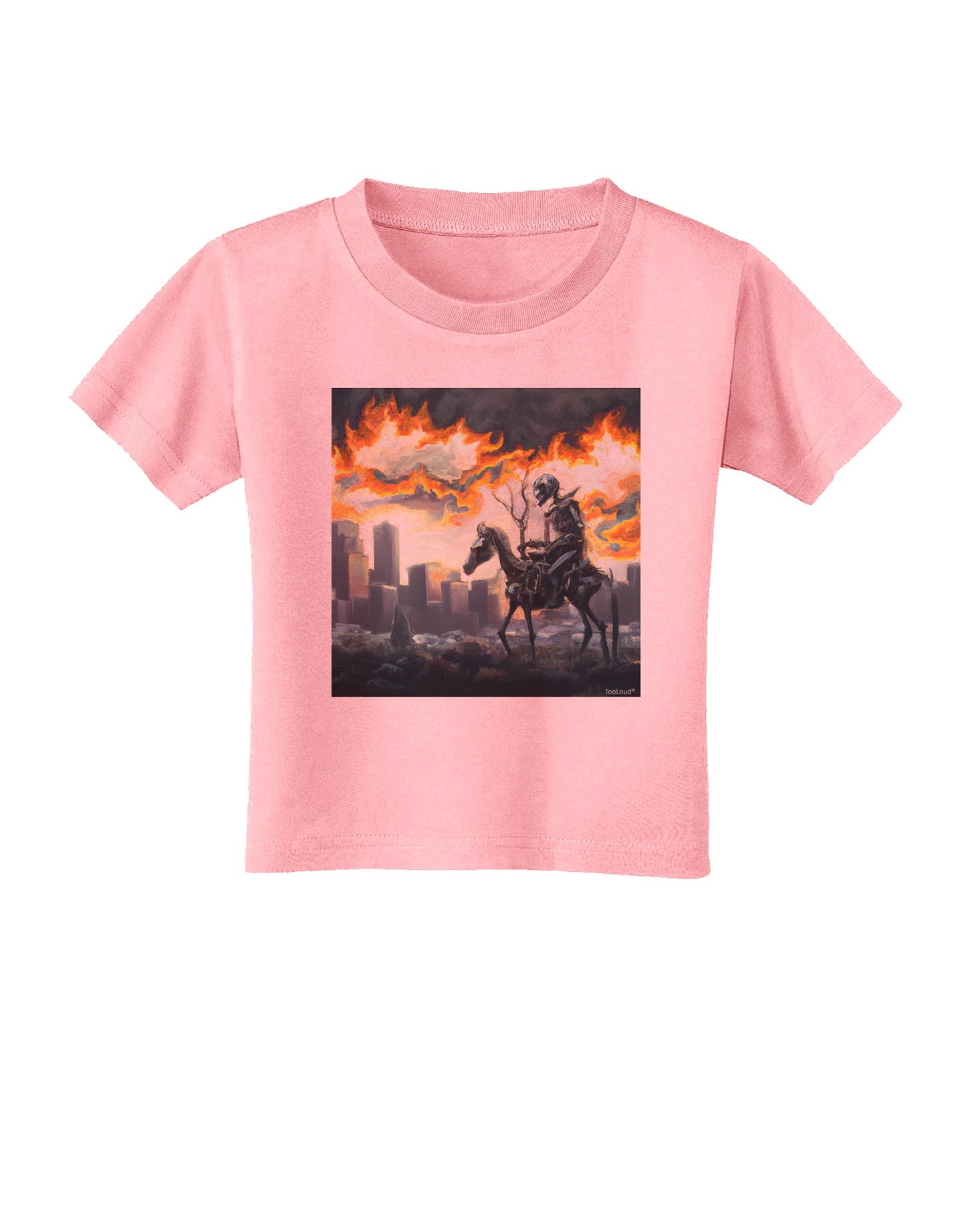 Grimm Reaper Halloween Design Toddler T-Shirt-Toddler-Tshirts-TooLoud-Candy-Pink-2T-Davson Sales