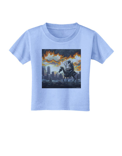 Grimm Reaper Halloween Design Toddler T-Shirt-Toddler-Tshirts-TooLoud-Aquatic-Blue-2T-Davson Sales