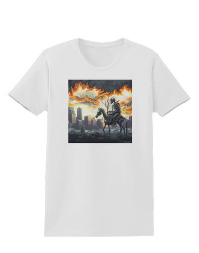 Grimm Reaper Halloween Design Womens T-Shirt-Womens T-shirts-TooLoud-White-X-Small-Davson Sales