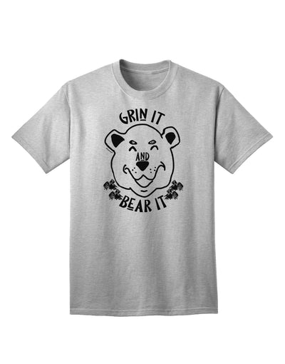 Grin and bear it Adult T-Shirt Stylish and Comfortable Adult T-Shirt-Mens T-shirts-TooLoud-AshGray-Small-Davson Sales