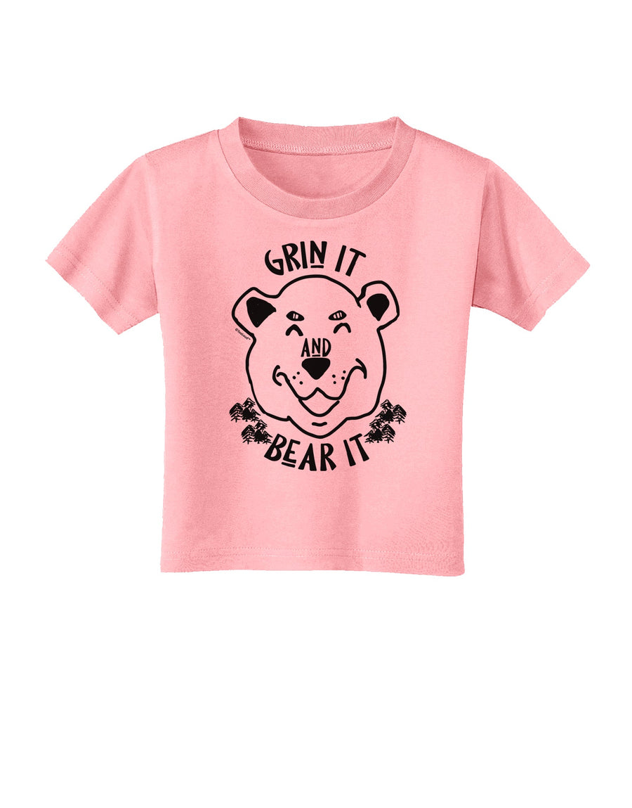Grin and bear it Toddler T-Shirt-Toddler T-shirt-TooLoud-White-2T-Davson Sales