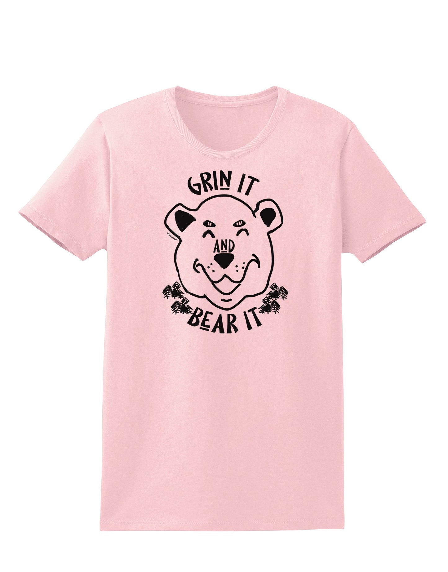 Grin and bear it Womens T-Shirt-Womens T-Shirt-TooLoud-PalePink-X-Small-Davson Sales