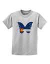 Grunge Colorado Butterfly Flag Childrens T-Shirt-Childrens T-Shirt-TooLoud-AshGray-X-Small-Davson Sales