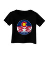 Grunge Colorado Emblem Flag Infant T-Shirt-Infant T-Shirt-TooLoud-Black-06-Months-Davson Sales