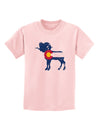 Grunge Rocky Mountain Bighorn Sheep Flag Childrens T-Shirt-Childrens T-Shirt-TooLoud-PalePink-X-Small-Davson Sales