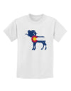 Grunge Rocky Mountain Bighorn Sheep Flag Childrens T-Shirt-Childrens T-Shirt-TooLoud-White-X-Small-Davson Sales
