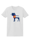 Grunge Rocky Mountain Bighorn Sheep Flag Womens T-Shirt-Womens T-Shirt-TooLoud-White-X-Small-Davson Sales