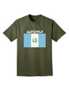 Guatamelan Flag Design Adult Dark T-Shirt by TooLoud-Mens T-Shirt-TooLoud-Military-Green-Small-Davson Sales