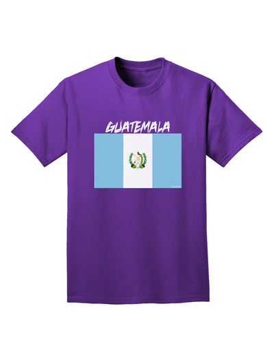 Guatamelan Flag Design Adult Dark T-Shirt by TooLoud-Mens T-Shirt-TooLoud-Purple-Small-Davson Sales