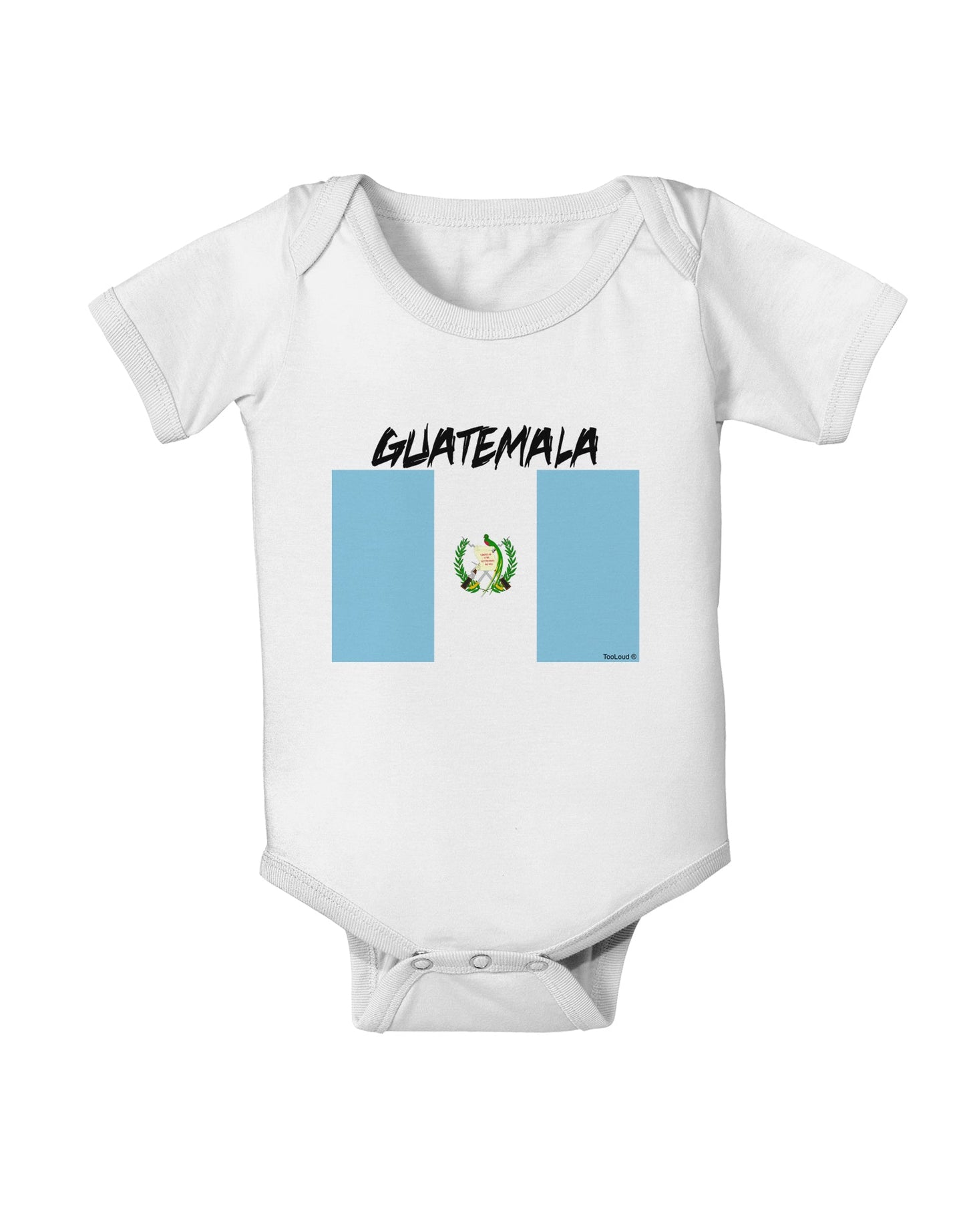 Guatamelan Flag Design Baby Romper Bodysuit by TooLoud-Baby Romper-TooLoud-White-06-Months-Davson Sales