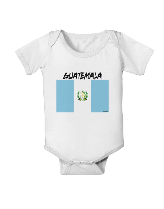 Guatamelan Flag Design Baby Romper Bodysuit by TooLoud-Baby Romper-TooLoud-White-06-Months-Davson Sales