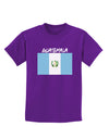 Guatamelan Flag Design Childrens Dark T-Shirt by TooLoud-Childrens T-Shirt-TooLoud-Purple-X-Small-Davson Sales