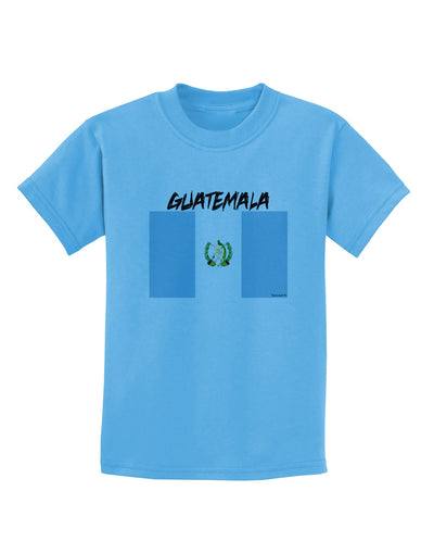 Guatamelan Flag Design Childrens T-Shirt by TooLoud-Childrens T-Shirt-TooLoud-Aquatic-Blue-X-Small-Davson Sales