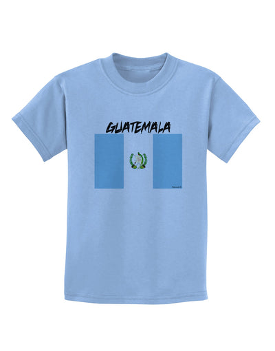 Guatamelan Flag Design Childrens T-Shirt by TooLoud-Childrens T-Shirt-TooLoud-Light-Blue-X-Small-Davson Sales